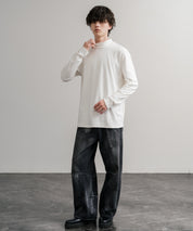 ストレッチフリースハイネック長袖Tシャツ 14855