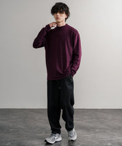 ストレッチフリースハイネック長袖Tシャツ 14855