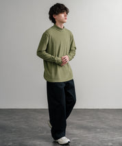 ストレッチフリースハイネック長袖Tシャツ 14855