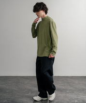 ストレッチフリースハイネック長袖Tシャツ 14855
