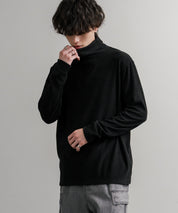 ストレッチフリースタートルネック長袖Tシャツ 14856