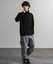 ストレッチフリースタートルネック長袖Tシャツ 14856