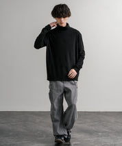 ストレッチフリースタートルネック長袖Tシャツ 14856