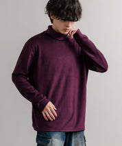 ストレッチフリースタートルネック長袖Tシャツ 14856