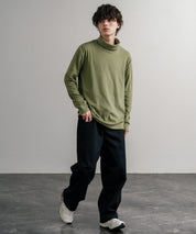 ストレッチフリースタートルネック長袖Tシャツ 14856