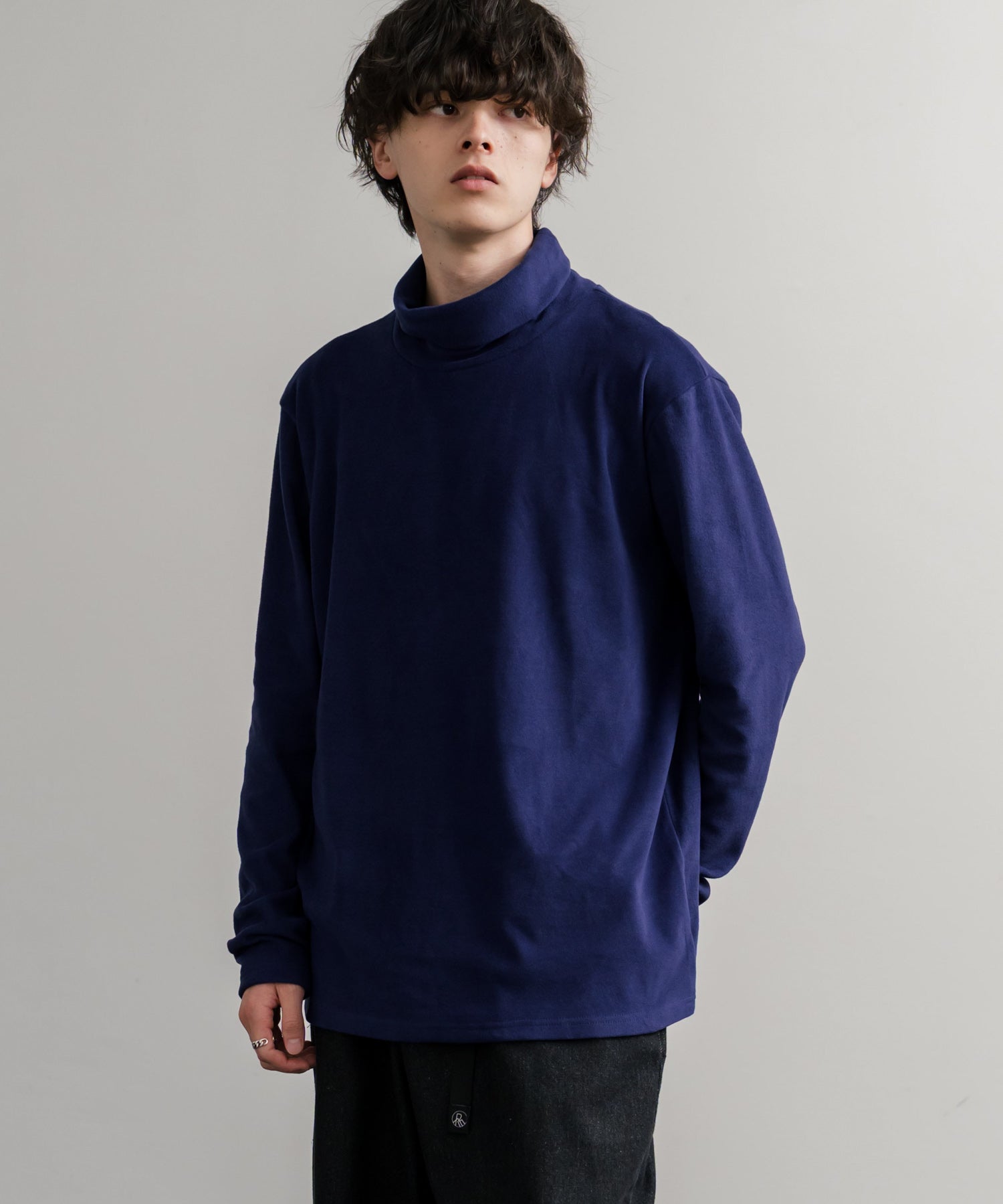 ストレッチフリースタートルネック長袖Tシャツ 14856