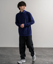 ストレッチフリースタートルネック長袖Tシャツ 14856