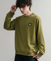 LOGOS ロゴス 吸汗速乾 ルーズシルエット裏毛ワンポイントロゴクルーネック長袖トレーナー 14859