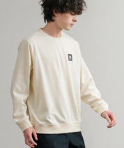LOGOS ロゴス 吸汗速乾 ルーズシルエット裏毛ワンポイントロゴクルーネック長袖トレーナー 14859