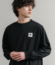 LOGOS ロゴス 吸汗速乾 ルーズシルエット裏毛ワンポイントロゴクルーネック長袖トレーナー 14859