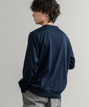 LOGOS ロゴス 吸汗速乾 ルーズシルエット裏毛ワンポイントロゴクルーネック長袖トレーナー 14859