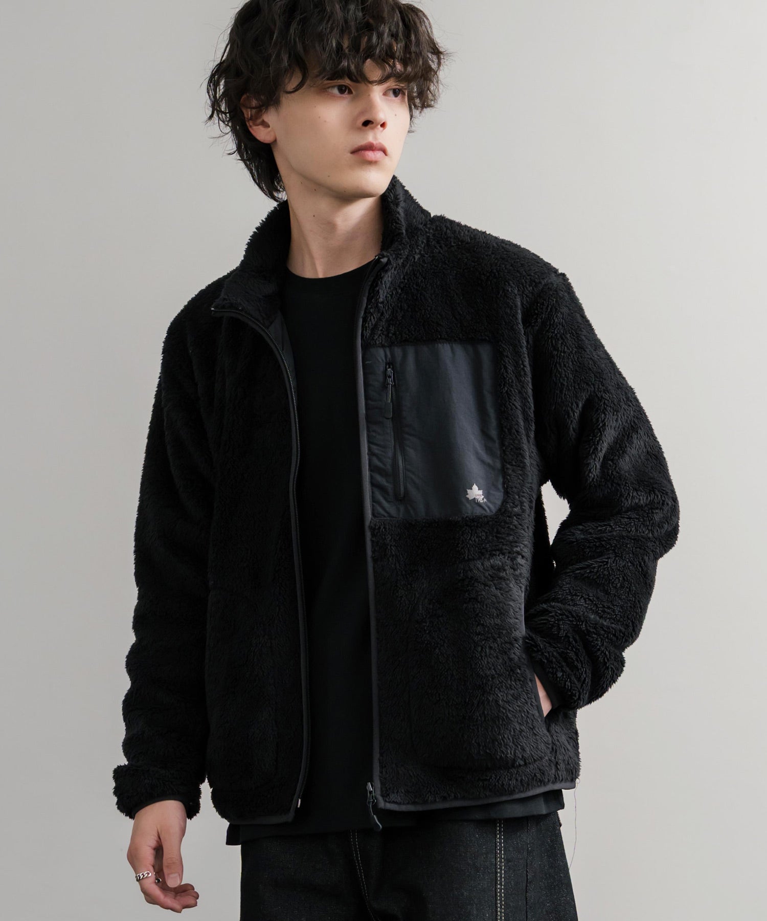 Rich Hearts ブラック ジャージ上下セット Mボアフリース素材新品 XBJK-PB 防風ボアフリースジャケット ＜ NO TARGET