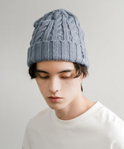 U.S. POLO ASSN. ユーエスポロアッスン cable Knitting beanie ワンポイントロゴ刺繍ケーブル編みニット帽 ニットキャップ ビーニー 14863