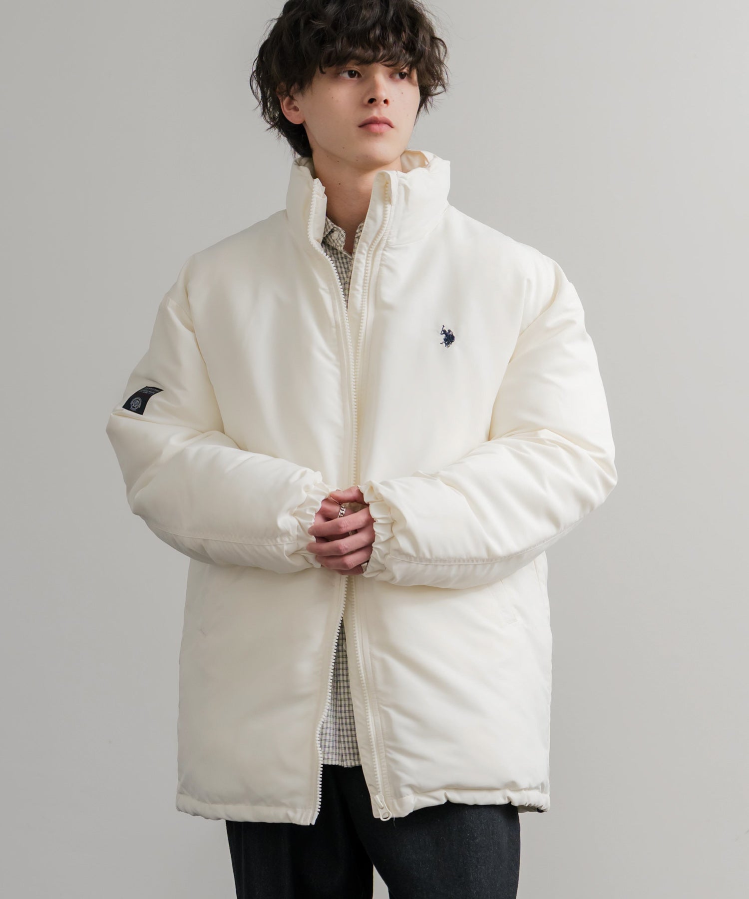 U.S. POLO ASSN. ユーエスポロアッスン PADDED JACKET オーバーサイズワンポイントロゴ刺繍パデッドジャケット 14864