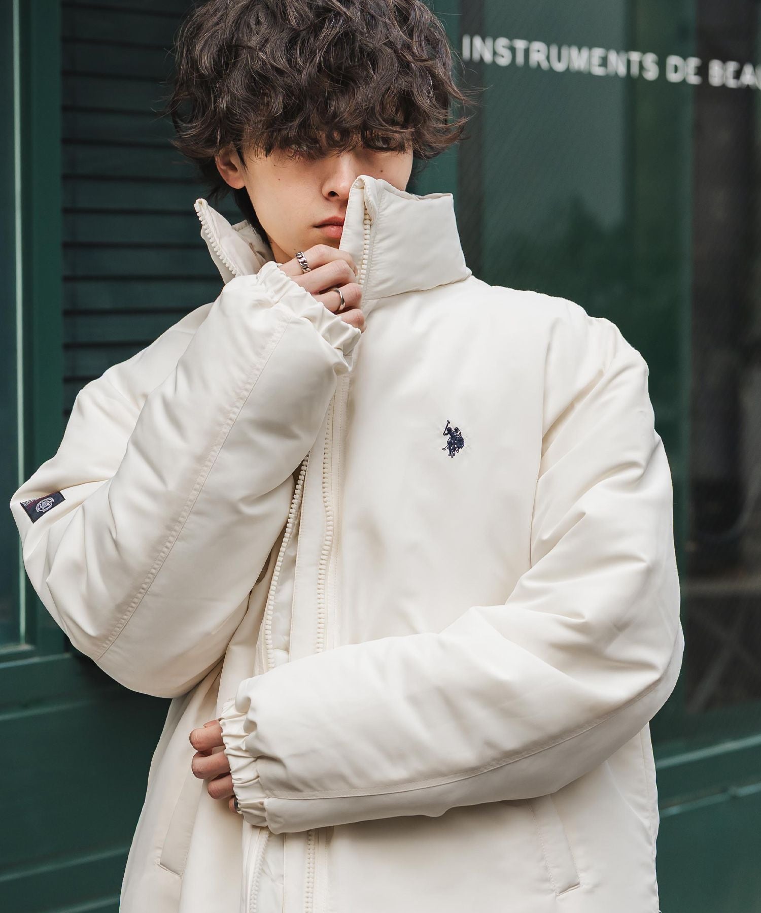 U.S. POLO ASSN. ユーエスポロアッスン PADDED JACKET オーバーサイズワンポイントロゴ刺繍パデッドジャケット 14864