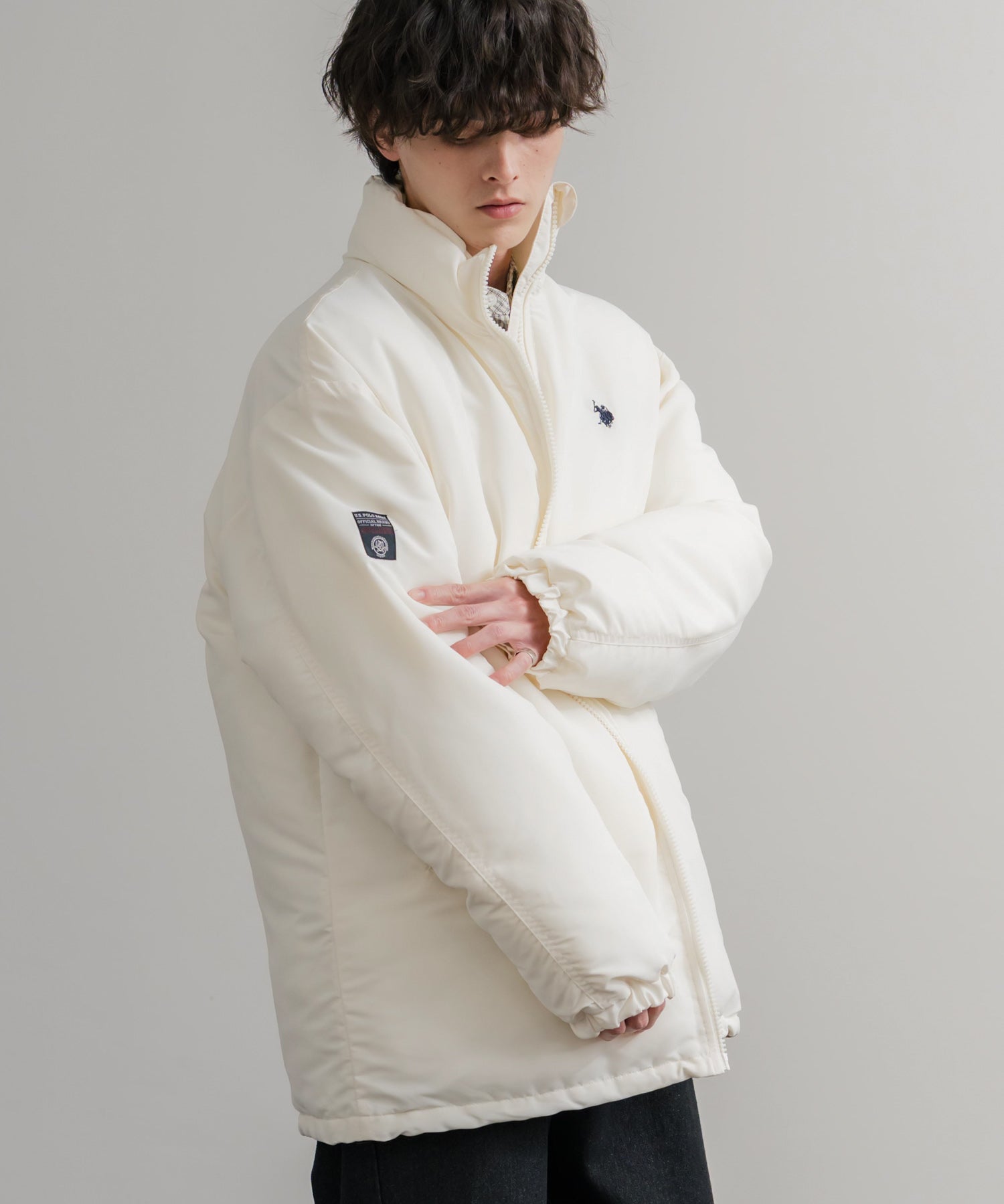 U.S. POLO ASSN. ユーエスポロアッスン PADDED JACKET オーバーサイズワンポイントロゴ刺繍パデッドジャケット 14864
