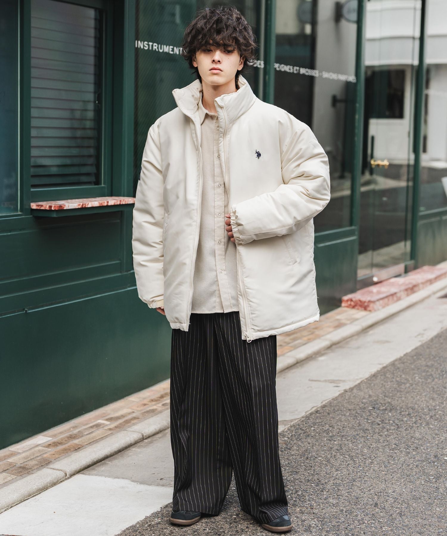 U.S. POLO ASSN. ユーエスポロアッスン PADDED JACKET オーバーサイズワンポイントロゴ刺繍パデッドジャケット 14864