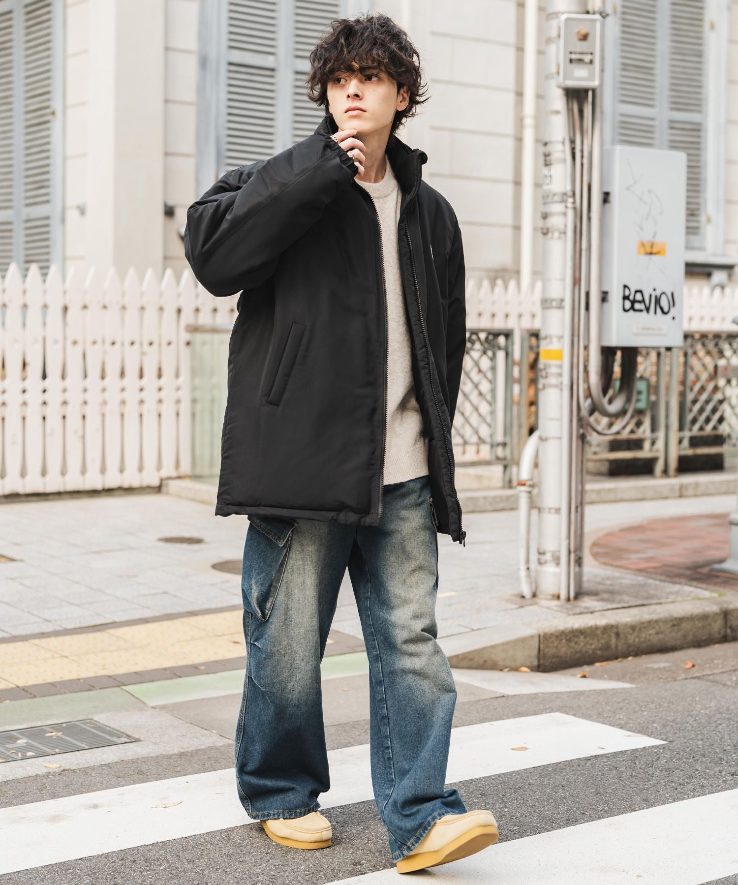 U.S. POLO ASSN. ユーエスポロアッスン PADDED JACKET オーバーサイズワンポイントロゴ刺繍パデッドジャケット 14864