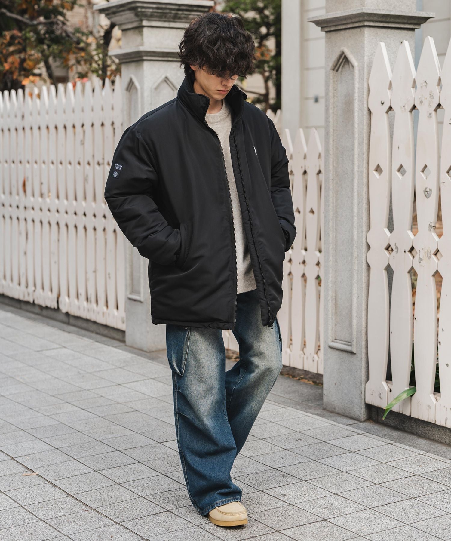 U.S. POLO ASSN. ユーエスポロアッスン PADDED JACKET オーバーサイズワンポイントロゴ刺繍パデッドジャケット 14864