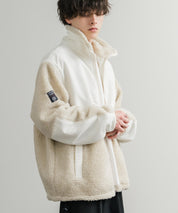 U.S. POLO ASSN. ユーエスポロアッスン BOA JACKET オーバーサイズワンポイントロゴ刺繍ボアジャケット 14865