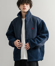 U.S. POLO ASSN. ユーエスポロアッスン BOA JACKET オーバーサイズワンポイントロゴ刺繍ボアジャケット 14865
