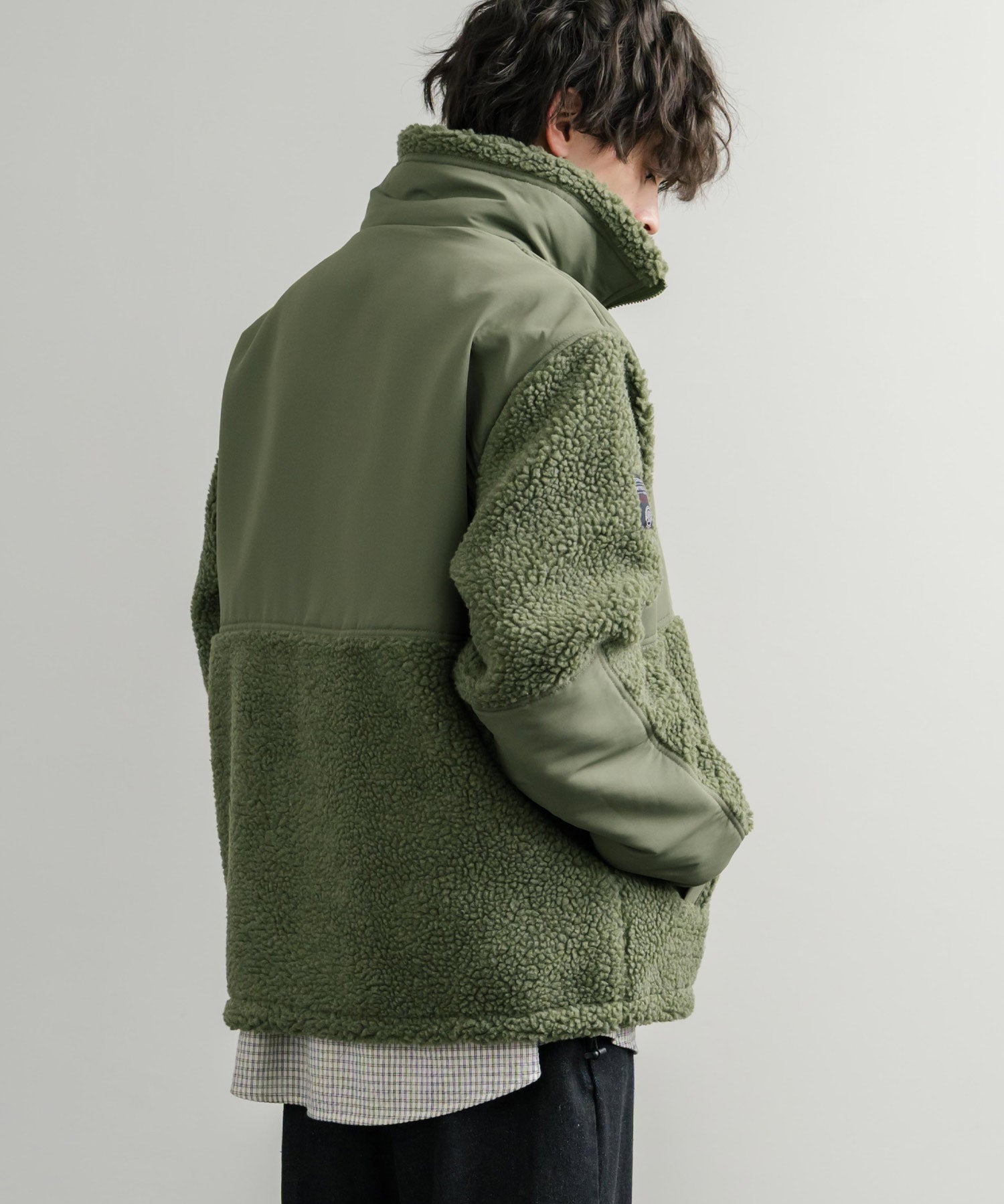 U.S. POLO ASSN. ユーエスポロアッスン BOA JACKET オーバーサイズワンポイントロゴ刺繍ボアジャケット 14865