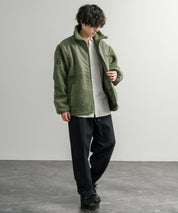 U.S. POLO ASSN. ユーエスポロアッスン BOA JACKET オーバーサイズワンポイントロゴ刺繍ボアジャケット 14865