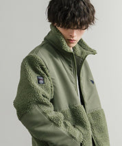 U.S. POLO ASSN. ユーエスポロアッスン BOA JACKET オーバーサイズワンポイントロゴ刺繍ボアジャケット 14865