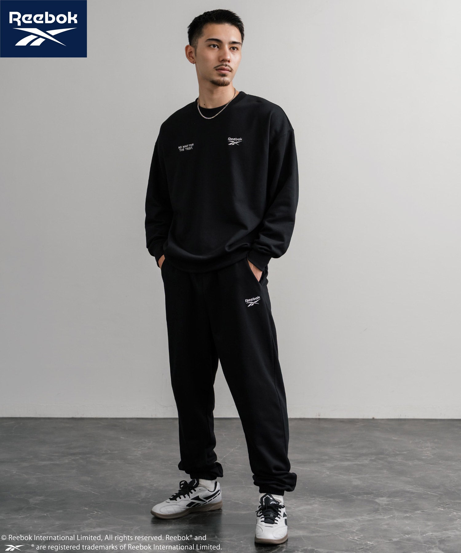 Reebok リーボック セットアップ オーバーサイズロゴ刺繍裏毛スウェット上下セット/トレーナー&イージージョガーパンツ 14867