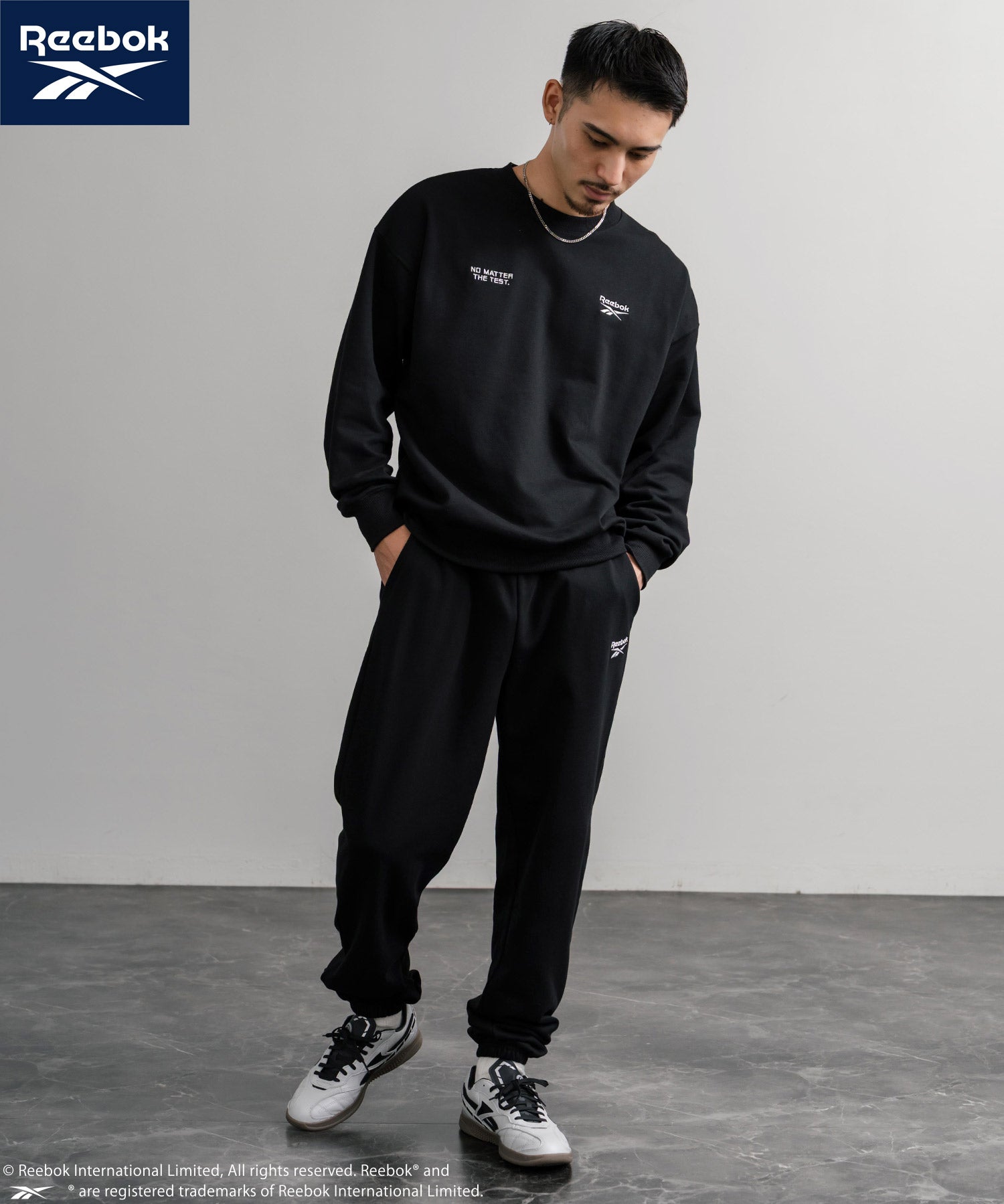 Reebok リーボック セットアップ オーバーサイズロゴ刺繍裏毛スウェット上下セット/トレーナー&イージージョガーパンツ 14867