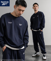 Reebok リーボック セットアップ オーバーサイズロゴ刺繍裏毛スウェット上下セット/トレーナー&イージージョガーパンツ 14867