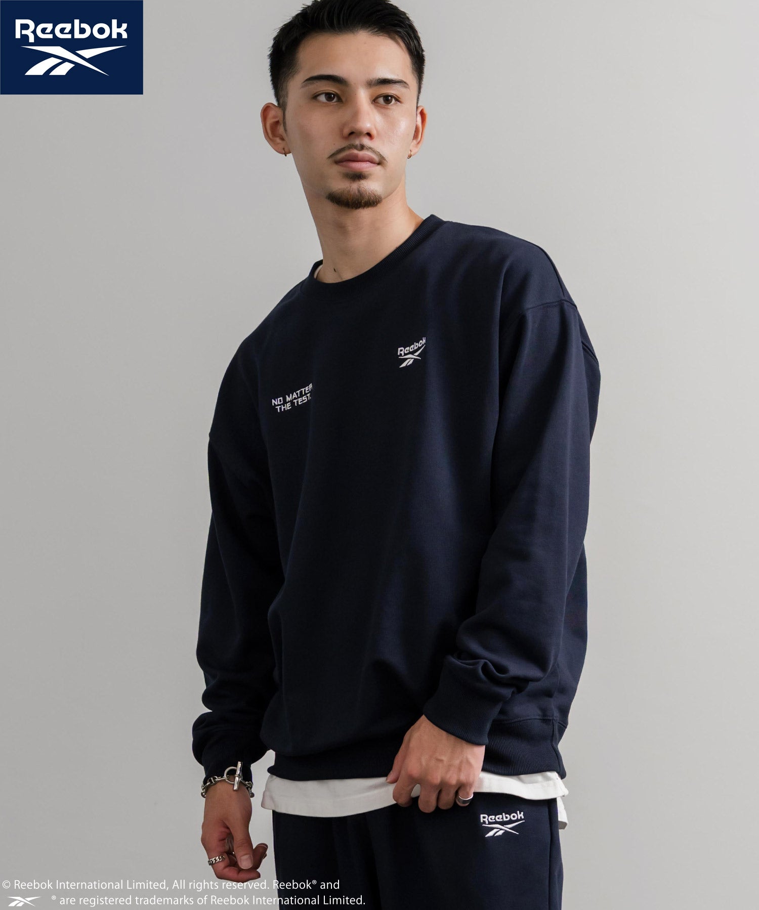 Reebok リーボック セットアップ オーバーサイズロゴ刺繍裏毛スウェット上下セット/トレーナー&イージージョガーパンツ 14867