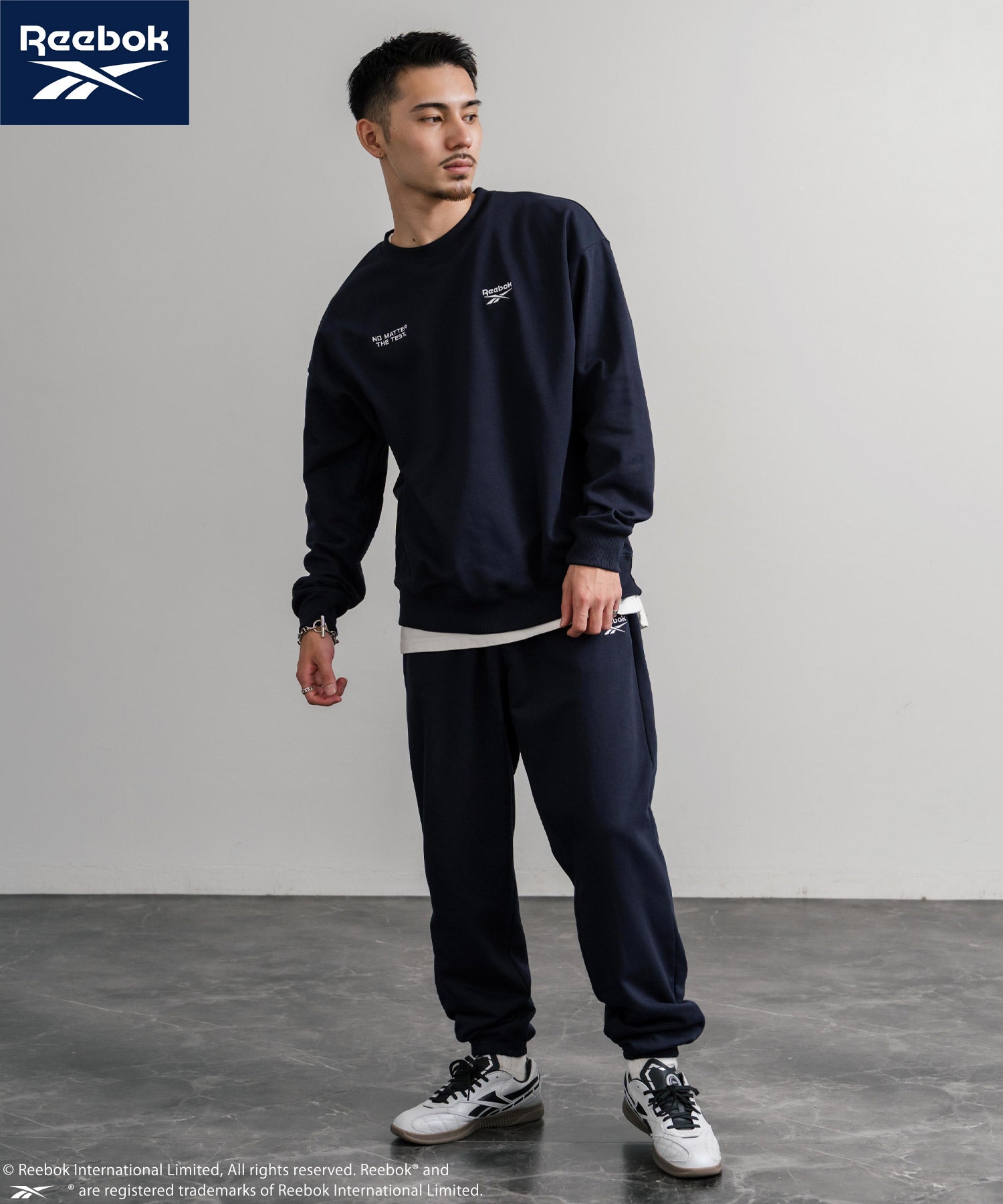 Reebok リーボック セットアップ オーバーサイズロゴ刺繍裏毛