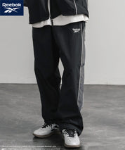 Reebok リーボック 裏メッシュロゴ刺繍パイピングイージーワイドパンツ 14869