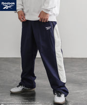 Reebok リーボック 裏メッシュロゴ刺繍パイピングイージーワイドパンツ 14869