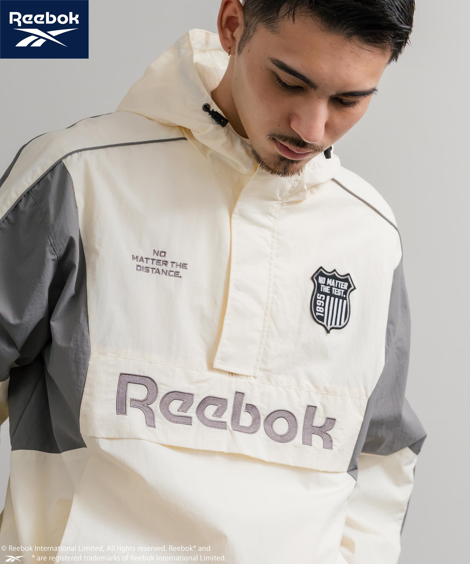 Reebok リーボック オーバーサイズエンブレム刺繍アノラックジャケット/ナイロンジャケット 14870