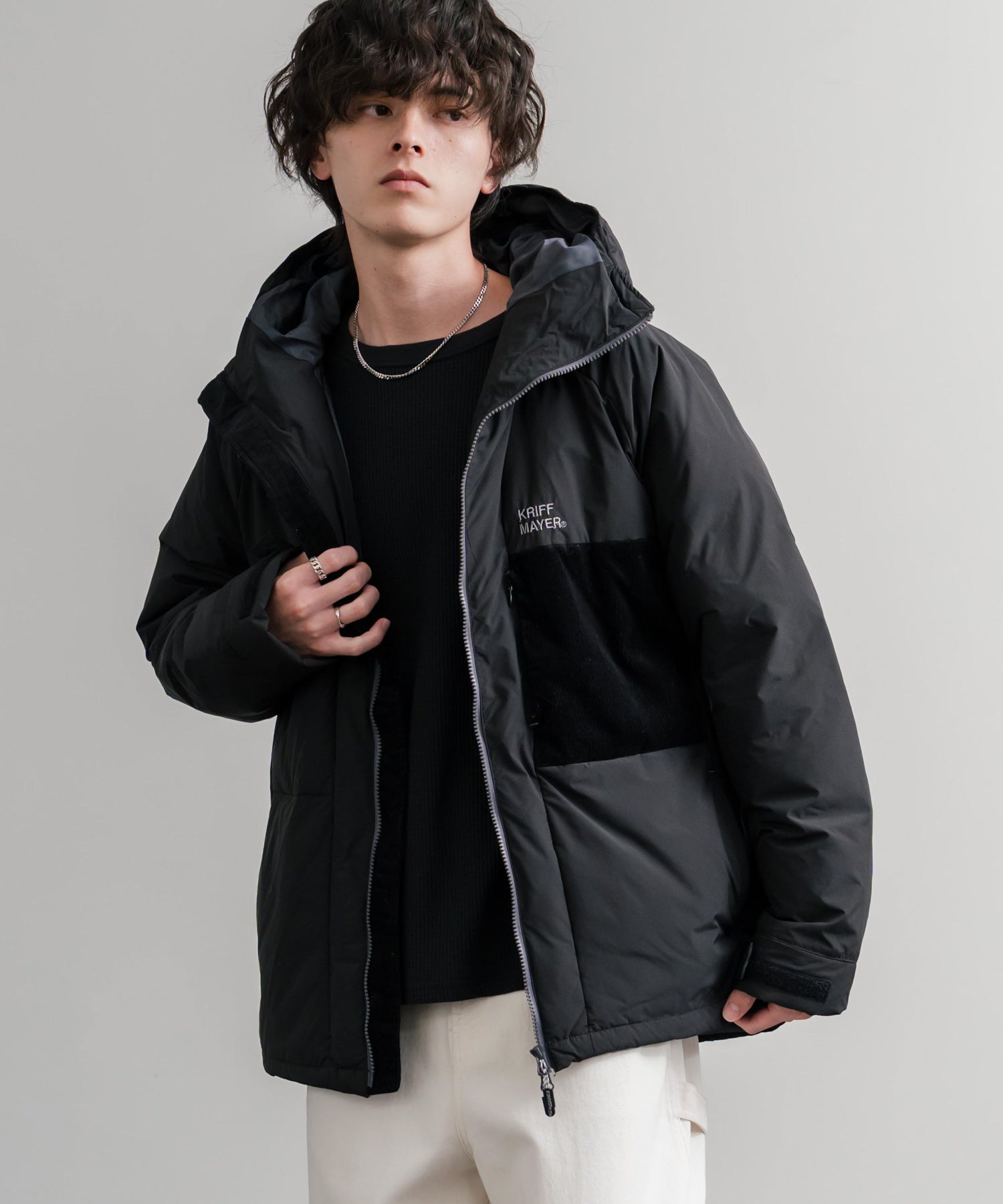 KRIFF MAYER クリフメイヤー CLEANNESS クリーネスワンポイントロゴ刺繍中綿ジャケット 2515100 14880