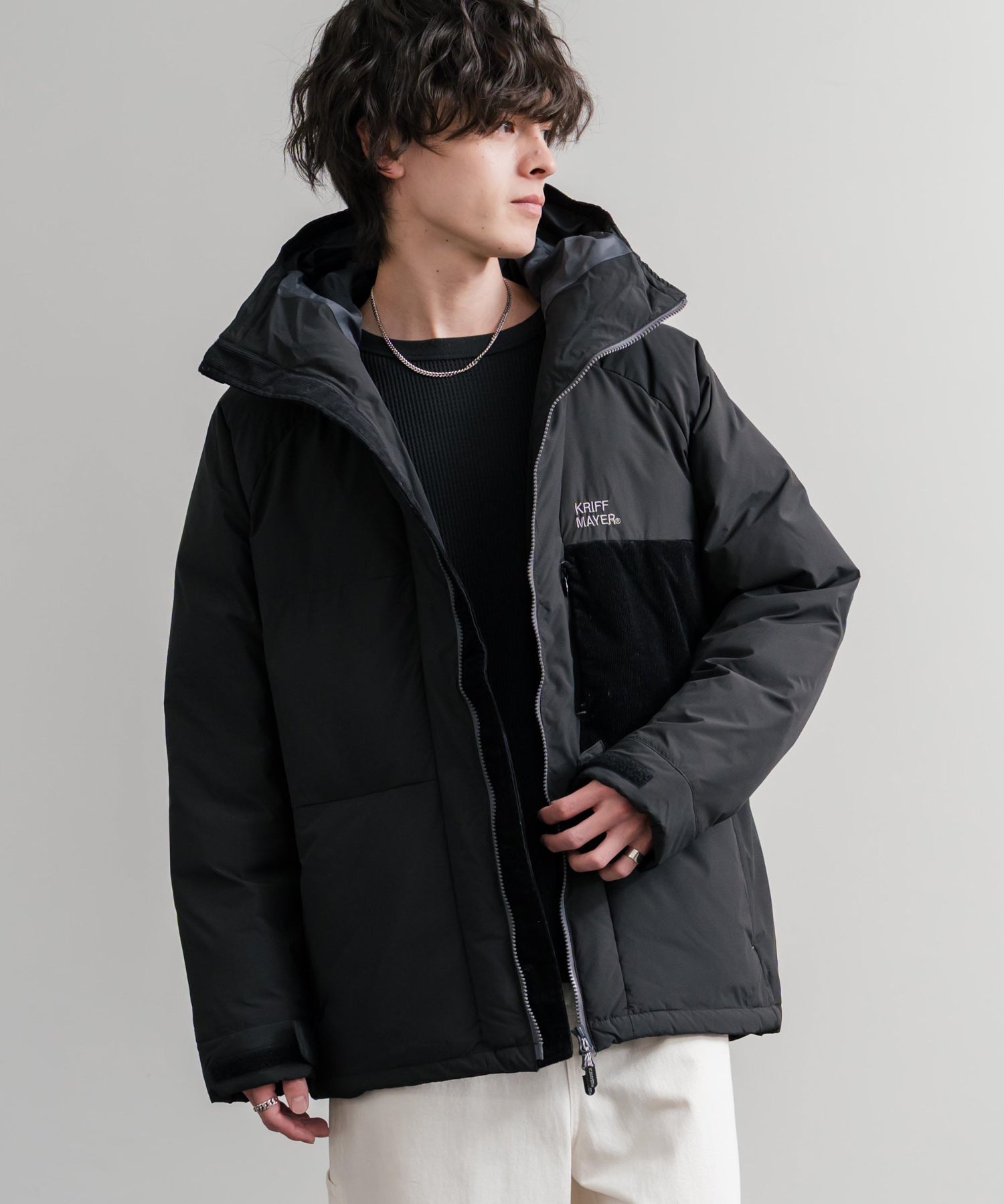 KRIFF MAYER クリフメイヤー CLEANNESS クリーネスワンポイントロゴ刺繍中綿ジャケット 2515100 14880