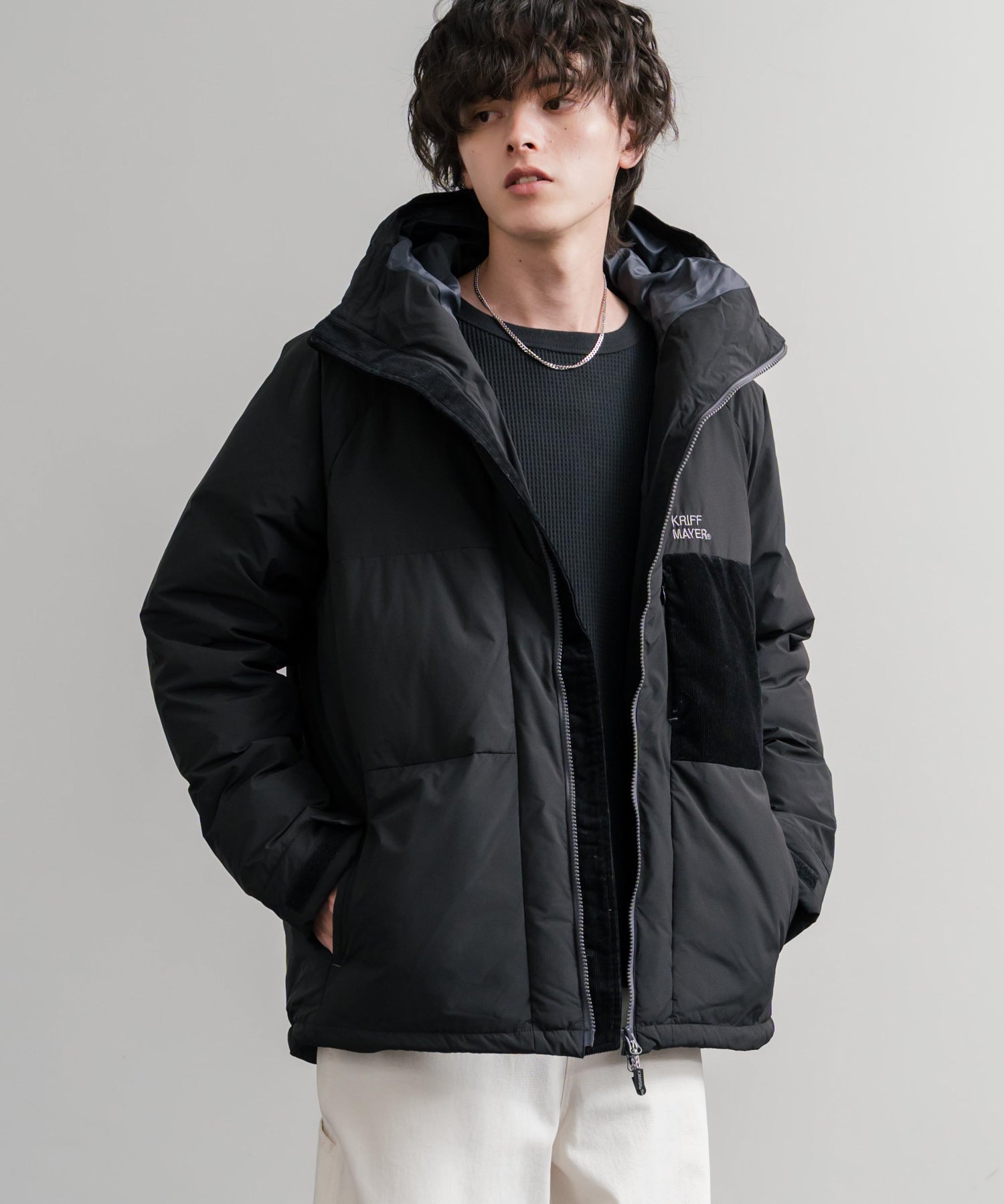 KRIFF MAYER クリフメイヤー CLEANNESS クリーネスワンポイントロゴ刺繍中綿ジャケット 2515100 14880