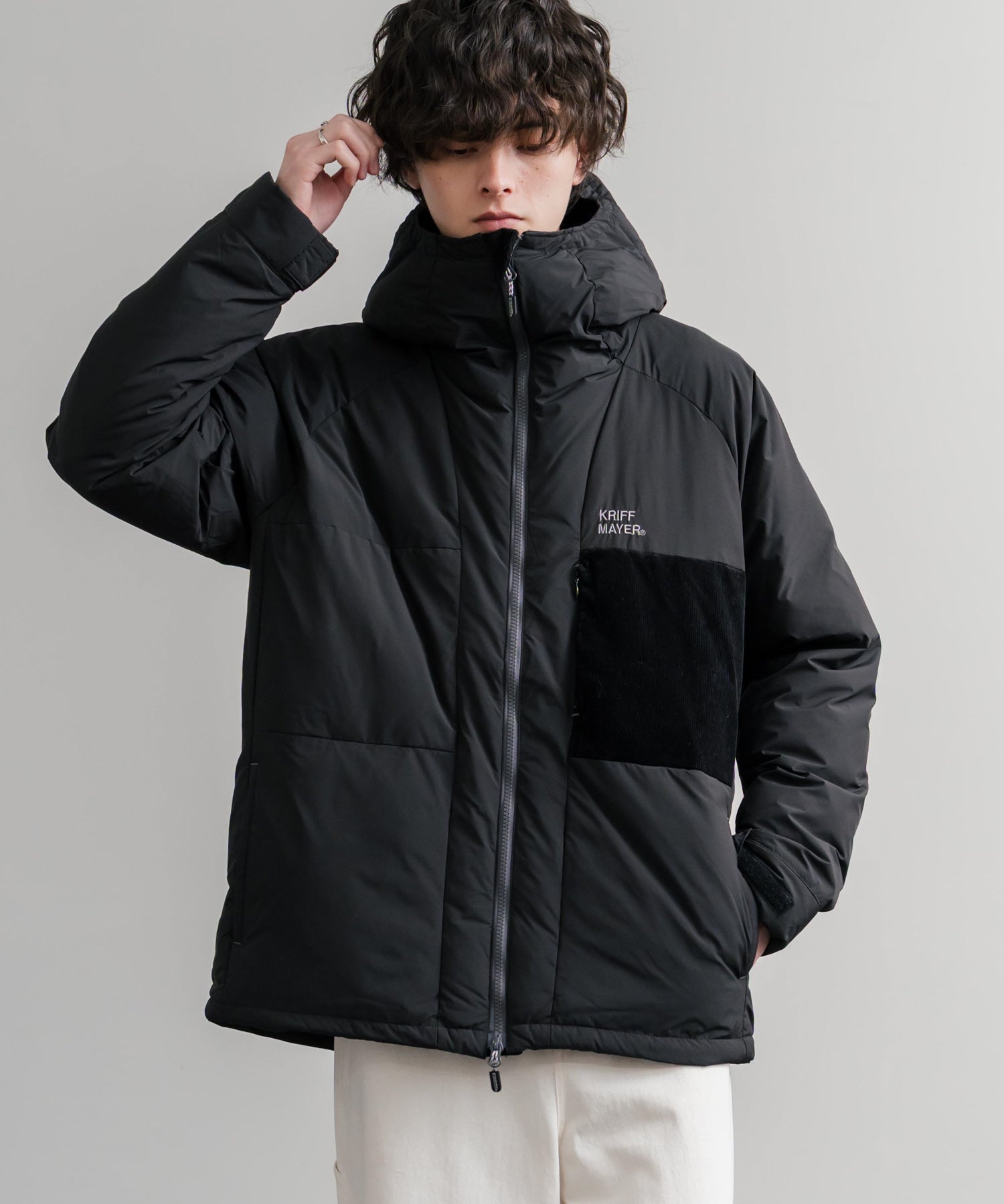 KRIFF MAYER クリフメイヤー CLEANNESS クリーネスワンポイントロゴ刺繍中綿ジャケット 2515100 14880