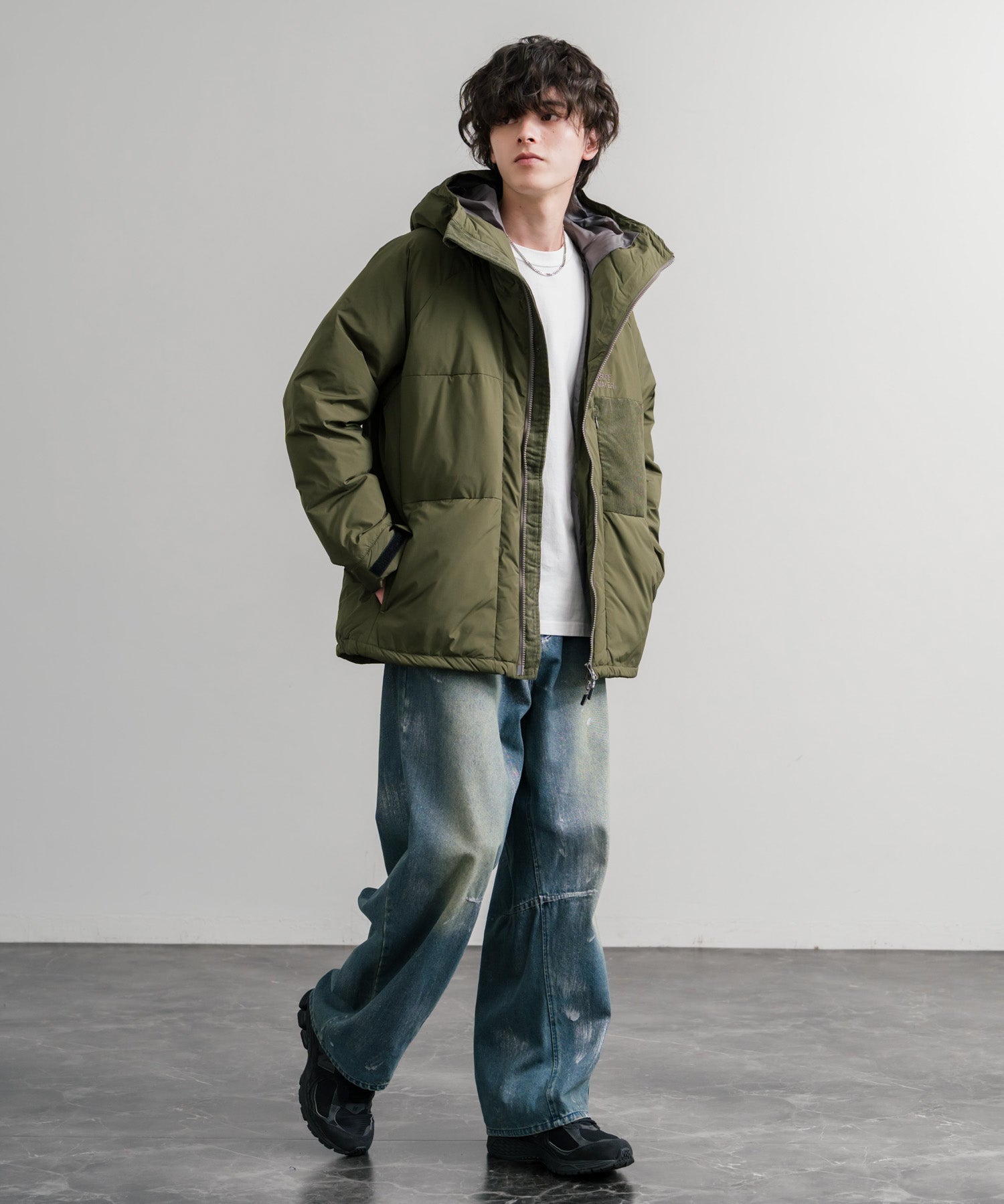 KRIFF MAYER クリフメイヤー CLEANNESS クリーネスワンポイントロゴ刺繍中綿ジャケット 2515100 14880