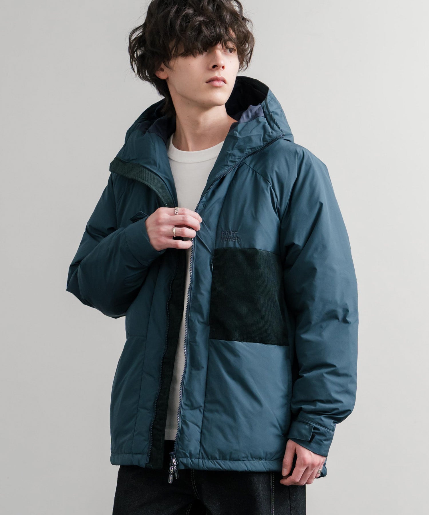 KRIFF MAYER クリフメイヤー CLEANNESS クリーネスワンポイントロゴ刺繍中綿ジャケット 2515100 14880