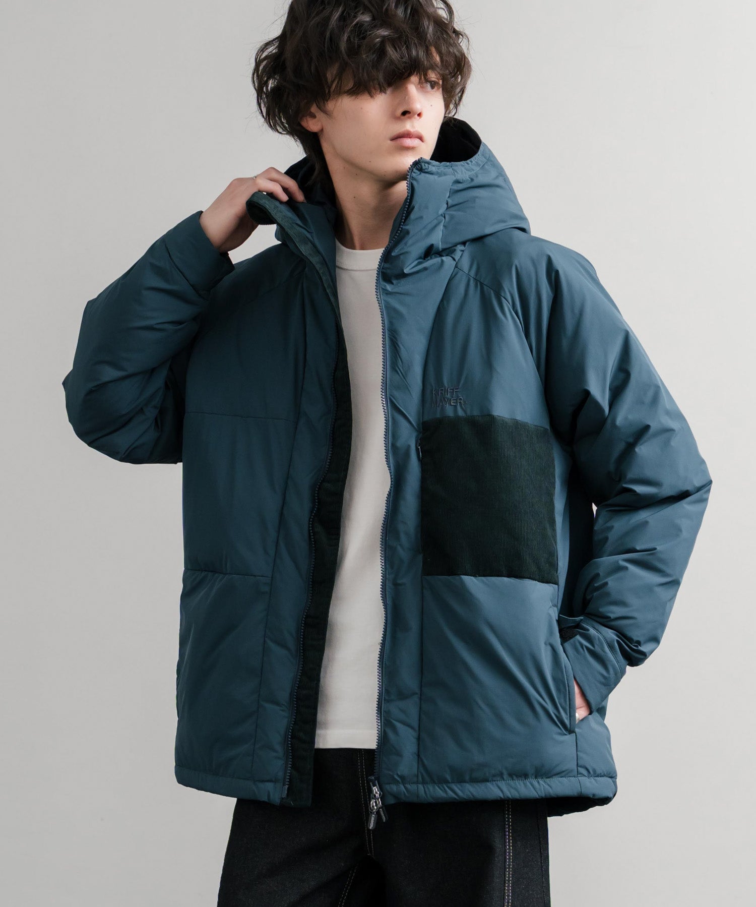 KRIFF MAYER クリフメイヤー CLEANNESS クリーネスワンポイントロゴ刺繍中綿ジャケット 2515100 14880