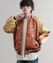 KRIFF MAYER クリフメイヤー スーベニア刺繍ひっくりスカジャン/リバーシブルダブルジップ短丈ブルゾン 2515102 14883