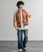 KRIFF MAYER クリフメイヤー スーベニア刺繍ひっくりスカジャン/リバーシブルダブルジップ短丈ブルゾン 2515102 14883