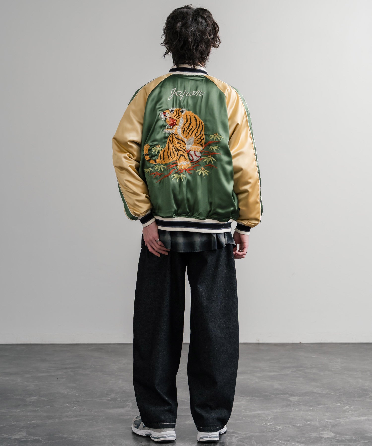 KRIFF MAYER クリフメイヤー スーベニア刺繍ひっくりスカジャン/リバーシブルダブルジップ短丈ブルゾン 2515102 14883