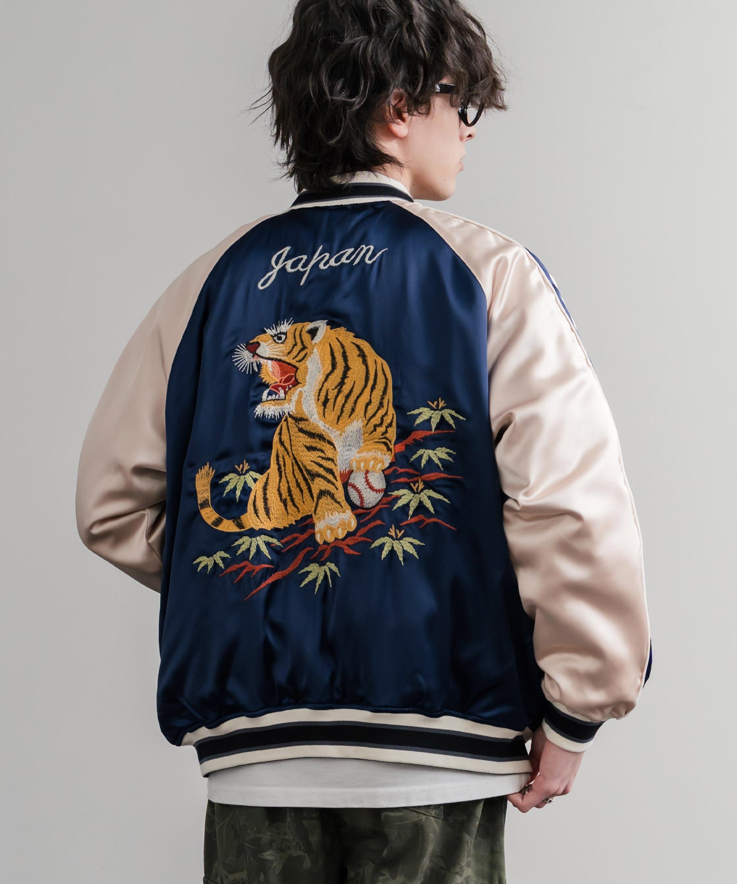 KRIFF MAYER クリフメイヤー スーベニア刺繍ひっくりスカジャン/リバーシブルダブルジップ短丈ブルゾン 2515102 14883