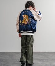 KRIFF MAYER クリフメイヤー スーベニア刺繍ひっくりスカジャン/リバーシブルダブルジップ短丈ブルゾン 2515102 14883