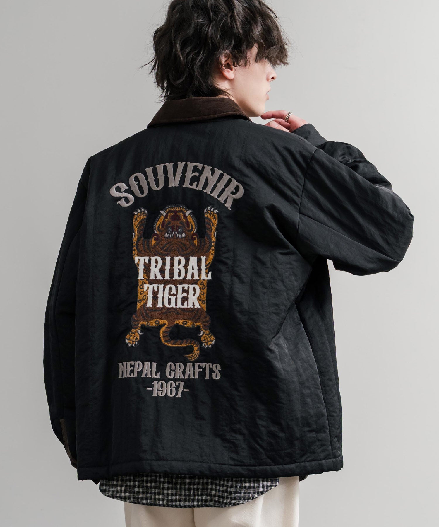 KRIFF MAYER クリフメイヤー スーベニア刺繍キルトコーチジャケット/ナイロンキルティングブルゾン 2515104 14884