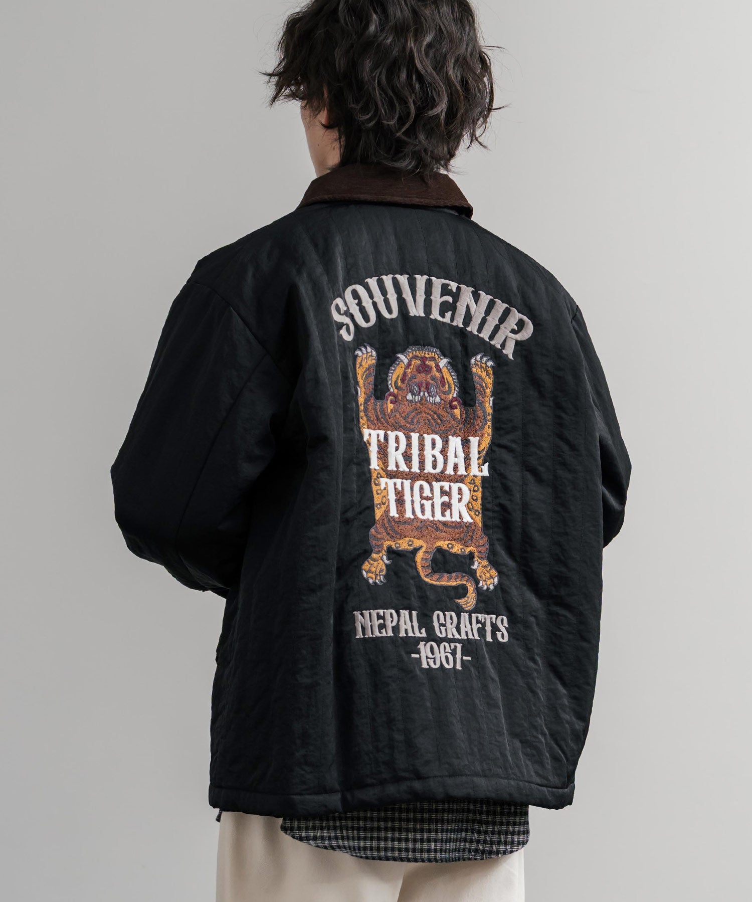 KRIFF MAYER クリフメイヤー スーベニア刺繍キルトコーチジャケット/ナイロンキルティングブルゾン 2515104 14884